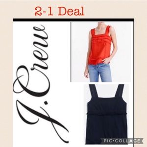 NEW 2-1. Deal J Crew Womens Fringe Tank Top |Linen condition